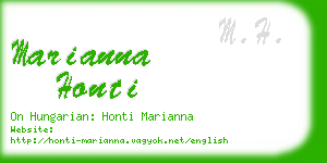 marianna honti business card